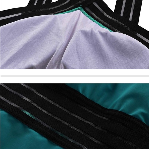 One piece bathing suit with front crossover - Picture 5 of 5